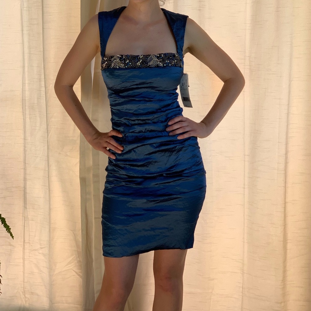 Nicole Miller Beaded Cocktail Dress